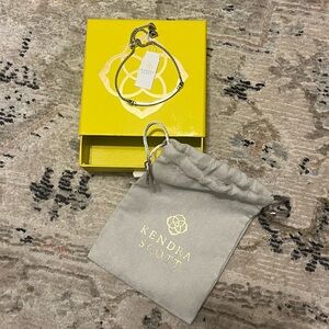 Kendra Scott Silver Gemstone Bracelet with synch wrist clasp NWT